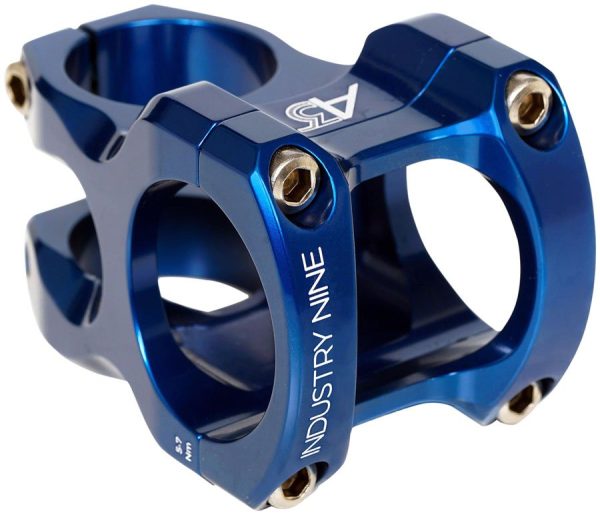 Industry Nine A35 Stem - 35mm Clamp - 40mm Length - Blue For Sale