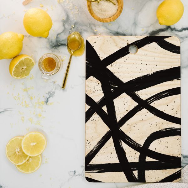 Ninola Design Japandi Minimal Black Marker Cutting Board Collection Fashion